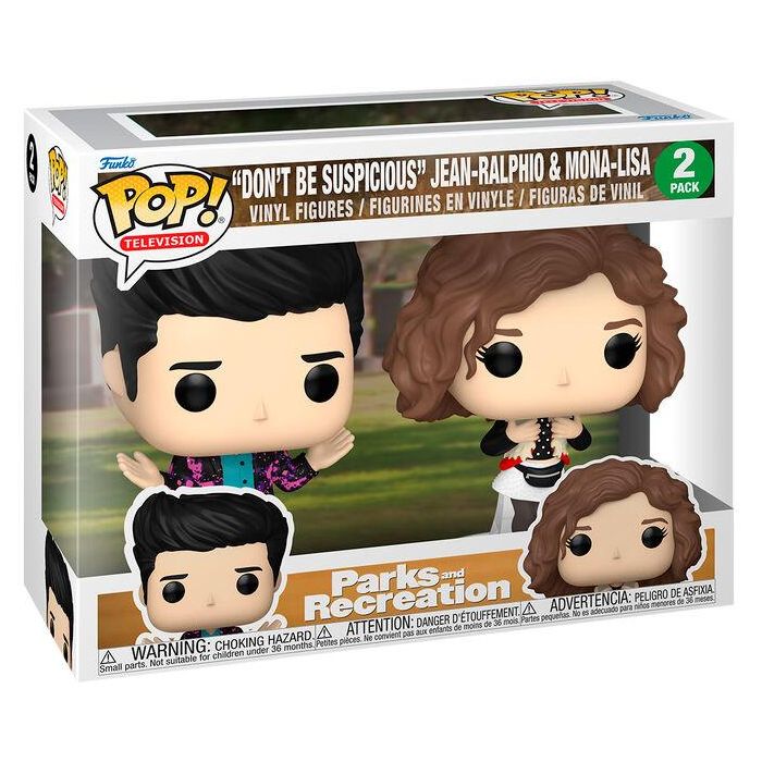 Funko Pop Parks and Recreation Dont Be Suspicious Jean-Ralphio & Mona-Lisa Blister 2 Figuras