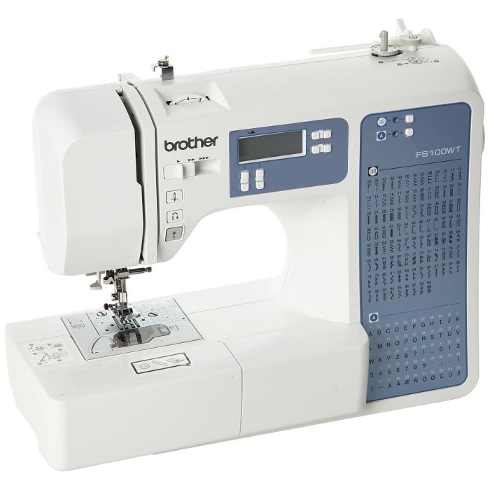 Brother FS100WT Máquina de coser electrónica con 100 puntadas, Pantalla LCD, Enhebrador automático y Brazo libre 0 Brother FS100WT Máquina de coser electrónica con 100 puntadas, Pantalla LCD, Enhebrador automático y Brazo libre 0