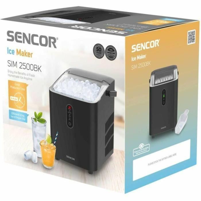 Máquina de Hacer Hielo Sencor SIM 2500BK Negro 1 Máquina de Hacer Hielo Sencor SIM 2500BK Negro 1