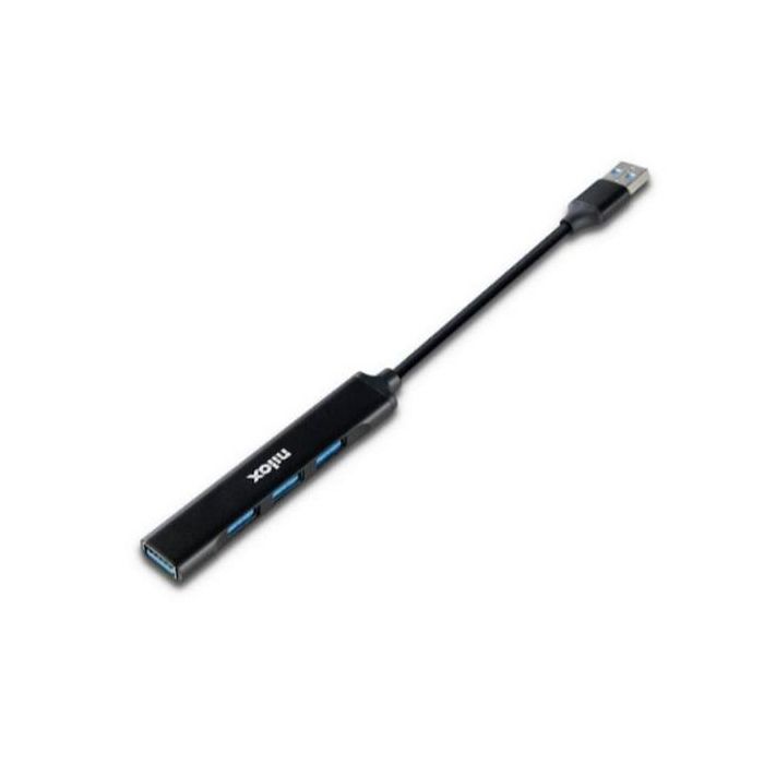 Nilox Hub 4 Puertos 1Xusb 3.0 Y 3Xusb 2.0 Negro Nilox Hub 4 Puertos 1Xusb 3.0 Y 3Xusb 2.0 Negro
