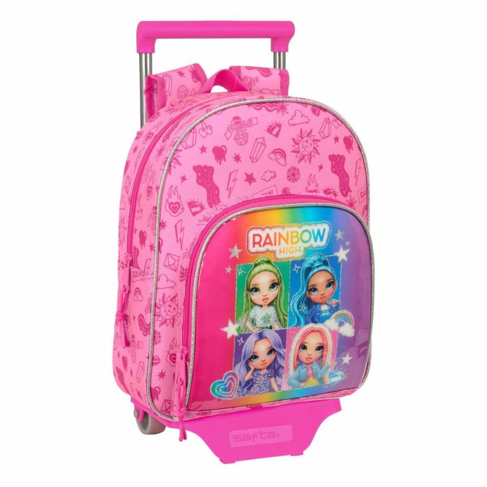 Mochila Escolar con Ruedas Rainbow High Shine Multicolor 28 x 34 x 10 cm 0 Mochila Escolar con Ruedas Rainbow High Shine Multicolor 28 x 34 x 10 cm 0