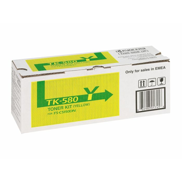 Kyocera Toner original TK-580Y amarillo para FS-C5150DN y P6021CDN 1
