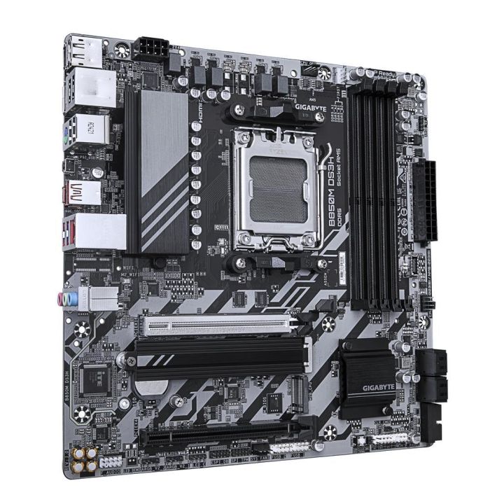 GIGABYTE 9MB85MS3H-00-G10 B850M DS3H Placa Base AMD Ryzen Serie 9000 DDR5 8200MHz PCIe 5.0 M.2 LAN 2.5 USB 3.2 Gen 2 2