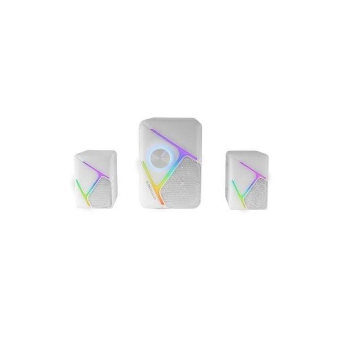 Mars Gaming MSH21W Altavoces Gaming 2.1 35W RGB Dinámico 3D Surround para PC Blancos 1 Mars Gaming MSH21W Altavoces Gaming 2.1 35W RGB Dinámico 3D Surround para PC Blancos 1
