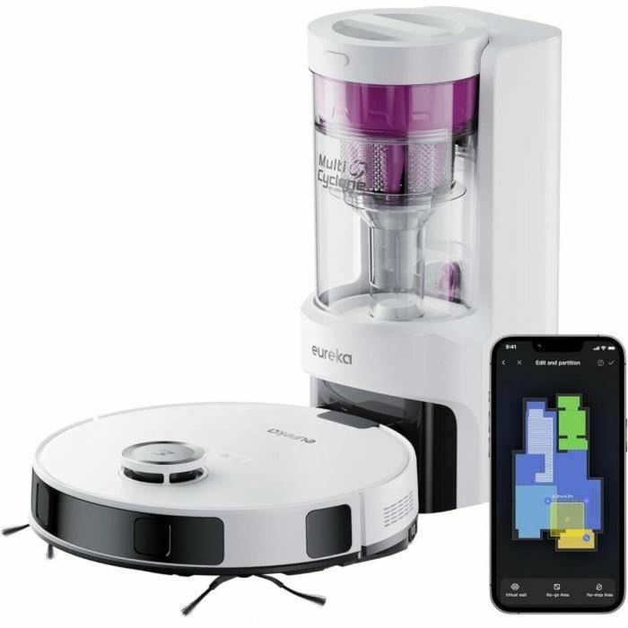 Eureka E10S Aspiradora Robot Blanco 4000 Pa, 180 min de autonomía, 200 ml