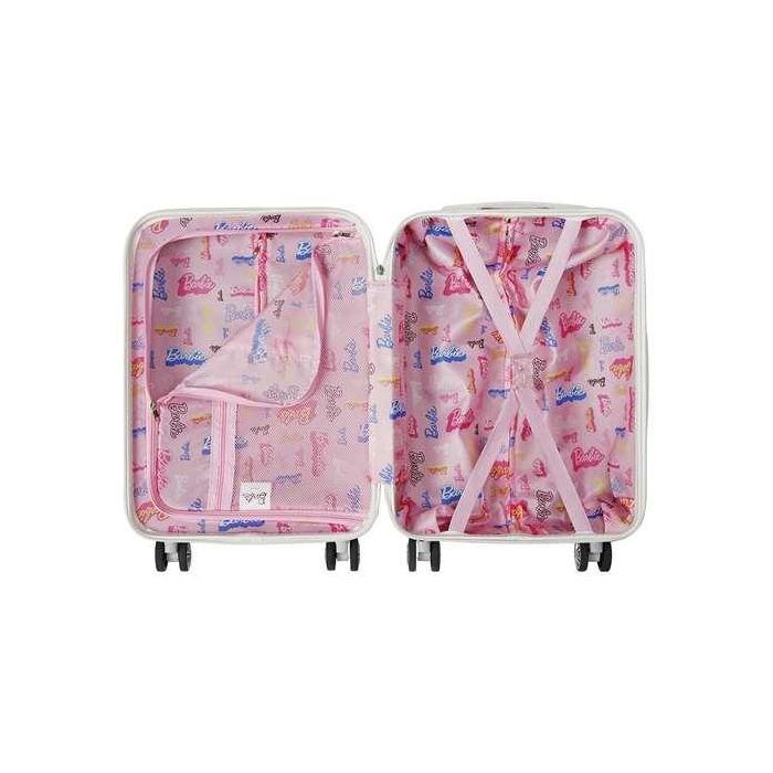 Karactermania Barbie Varsity Maleta Cabina ABS 4 Ruedas 55x38x20 cm 14 Karactermania Barbie Varsity Maleta Cabina ABS 4 Ruedas 55x38x20 cm 14