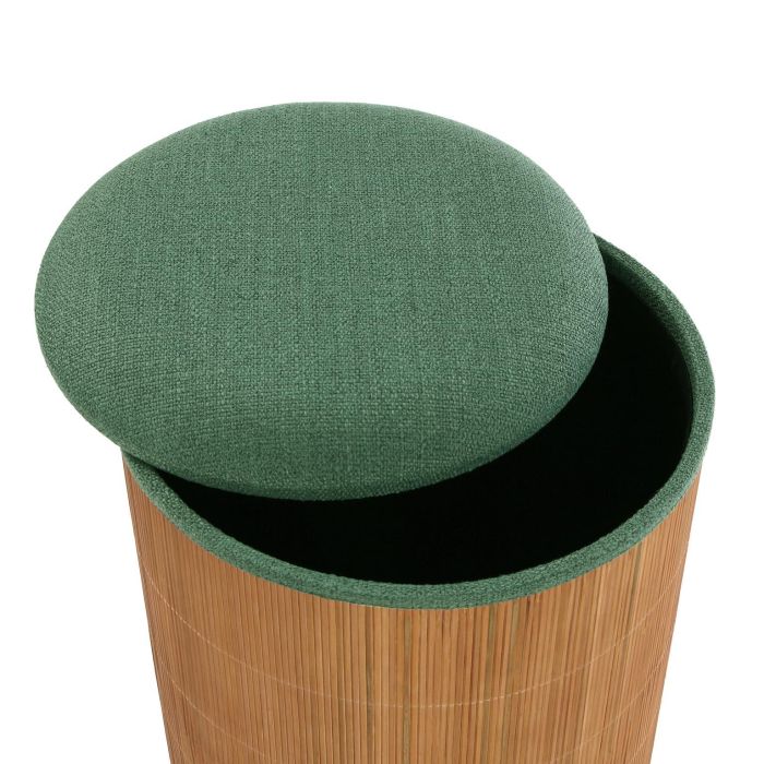Versa Set de 2 Puff con Almacenaje Verde Bambú 36x44 cm 2 Versa Set de 2 Puff con Almacenaje Verde Bambú 36x44 cm 2