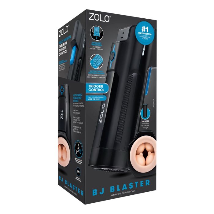 Masturbador Masculino Zolo Bj Blaster Negro 1