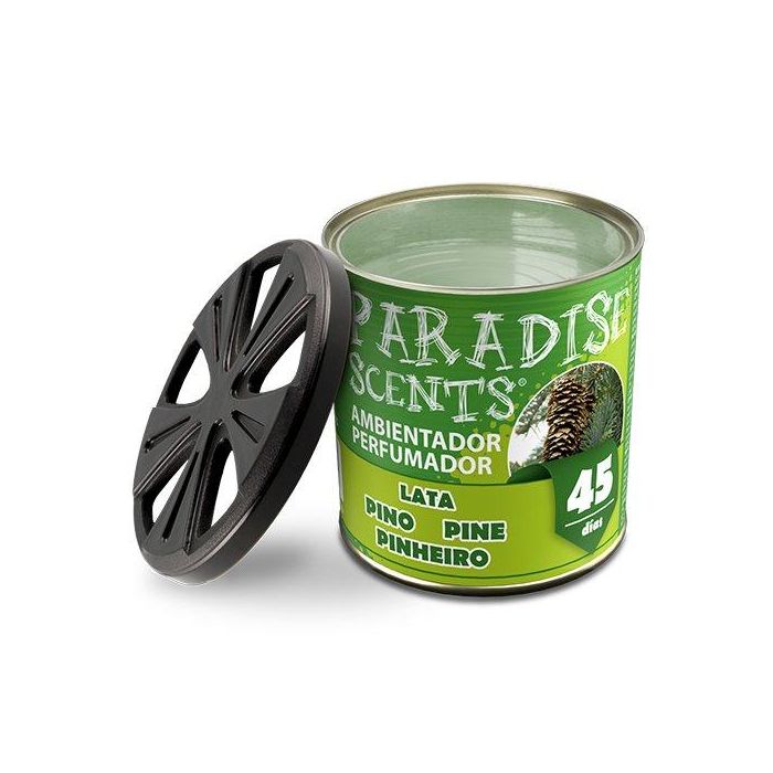 Paradise PER80122 Cs12 Perfumador Ambientador en Lata Tipo Gel con Aroma a Pino, 100 gramos de contenido, hasta 45 días de duración 3 Paradise PER80122 Cs12 Perfumador Ambientador en Lata Tipo Gel con Aroma a Pino, 100 gramos de contenido, hasta 45 días de duración 3