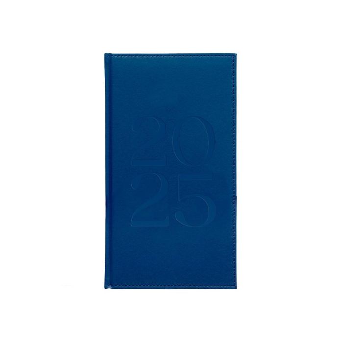 Agenda Encuadernada Liderpapel Creta 80x150 mm 2025 Semana Vista Azul Papel 70 gr 1