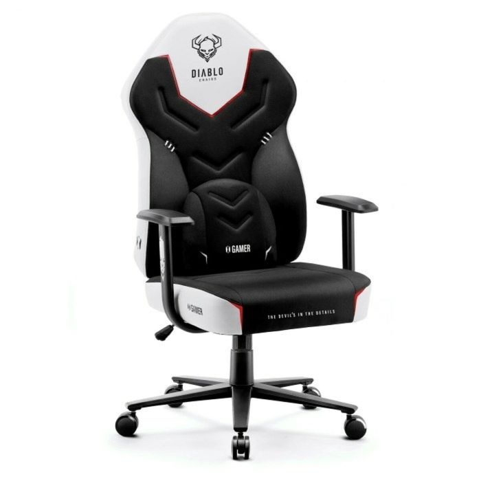 Silla Gaming Diablo Chairs X-GAMER 2.0 Normal Blanco Negro 5 Silla Gaming Diablo Chairs X-GAMER 2.0 Normal Blanco Negro 5