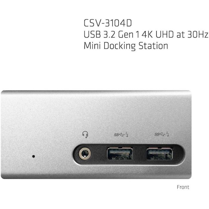 Club3D 4K Mini-Dockingst USB3 ->4xUSB3/HDMI/DVI/LAN silber 5 Club3D 4K Mini-Dockingst USB3 ->4xUSB3/HDMI/DVI/LAN silber 5