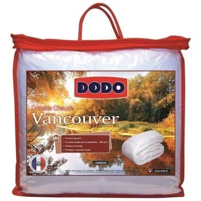 Dodo Edredón cálido VANCOUVER 400gr/m² Blanco 240x260 cm - Funda: 80% Poliéster 20% Algodón, Relleno: 100% Poliéster