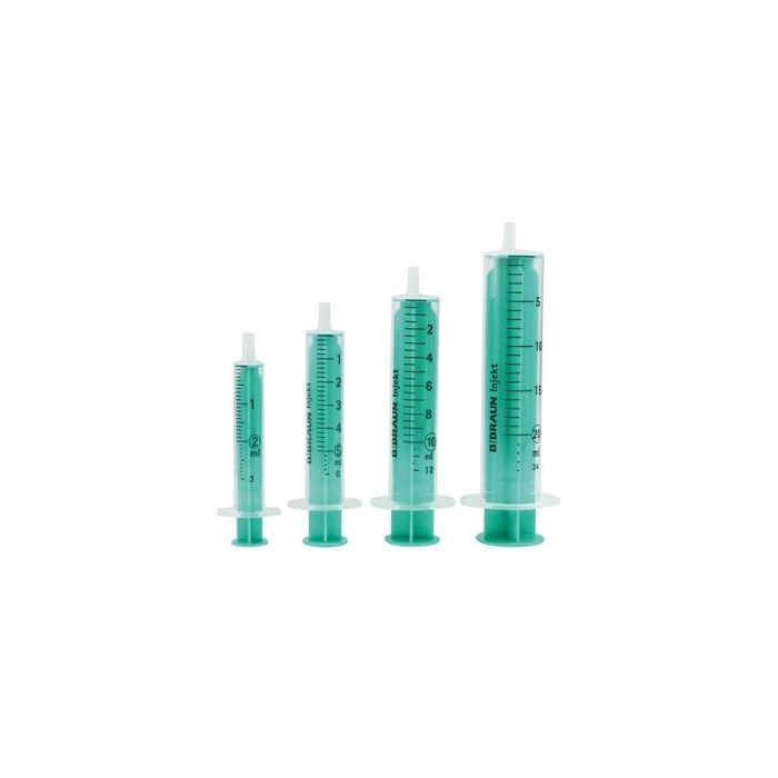 B. Braun Jeringa Injekt 2 Cuerpos 2 mL Luer 100 Unidades