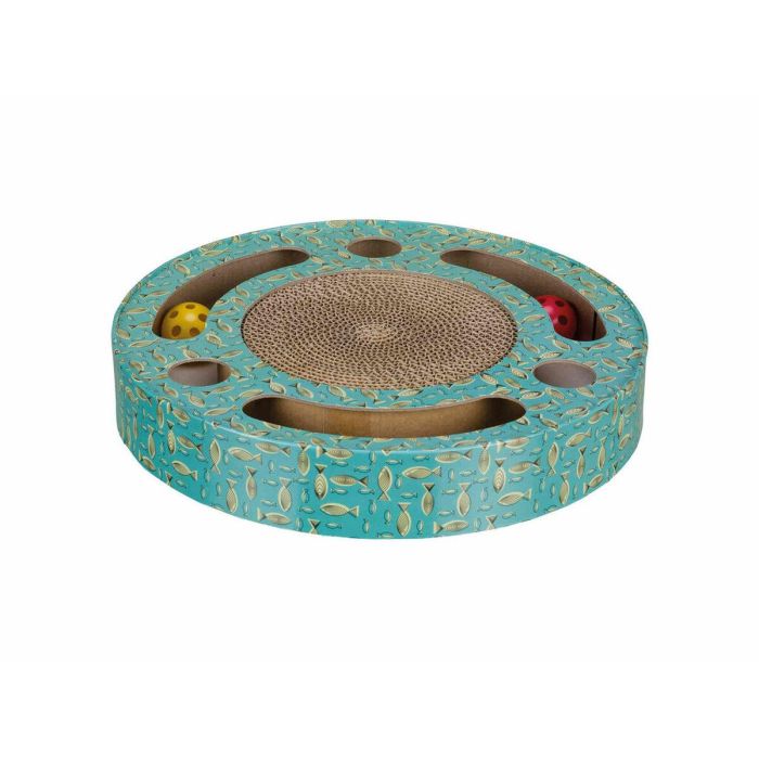 Rascador para Gatos Trixie Azul Cartón Plástico Ø 33 cm 4