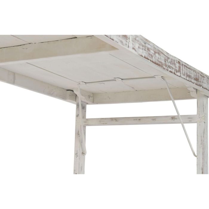 DKD Home Decor Mesa Comedor Plegable Vintage Blanco 90 x 76 x 182 cm 3