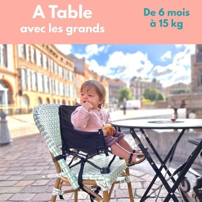 BAMBISOL - Elevador de Bebé Portátil Convertible en Silla Infantil - Tablet Extraíble, Plegado Rápido y Compacto, Bolsa de Transporte 5 BAMBISOL - Elevador de Bebé Portátil Convertible en Silla Infantil - Tablet Extraíble, Plegado Rápido y Compacto, Bolsa de Transporte 5