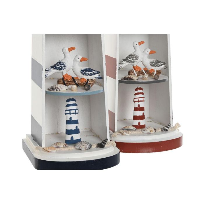 Figura Decorativa Home ESPRIT Azul Rojo Faro 14 x 16 x 52 cm (2 Unidades) 3 Figura Decorativa Home ESPRIT Azul Rojo Faro 14 x 16 x 52 cm (2 Unidades) 3