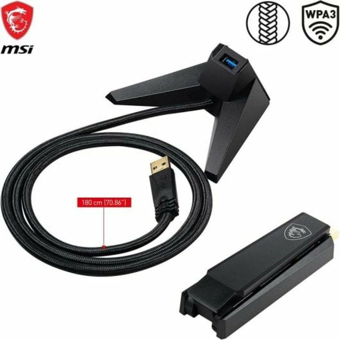 Adaptador USB MSI AX1800 Negro 5 Adaptador USB MSI AX1800 Negro 5