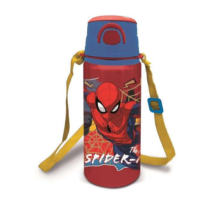 Botella de aluminio con correa l spiderman moving target 730 m Botella de aluminio con correa l spiderman moving target 730 m