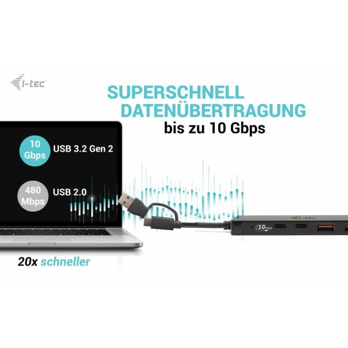 Hub USB i-Tec C31HUBMETAL2A2C 5