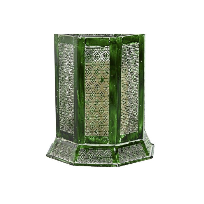 Farola Oriental DKD Home Decor Verde 23 x 57 x 23 cm Set de 2 2