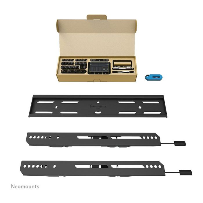 Neomounts WL30S-850BL14 Soporte Pared TV Fijo, 32-75", Max 50 kg, VESA 100x100-400x400, Ajuste Nivel, Bloqueable, Instalación Rápida - Negro 3