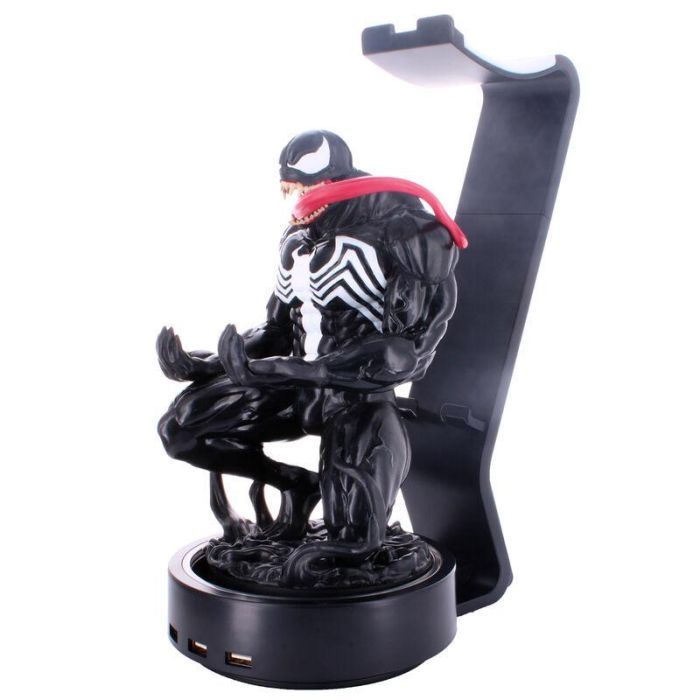 EXQUISITE GAMING Cable Guy Powerstand SP2 Soporte Cargador con 3 Puertos USB 3.0 Halo Iluminado Negro