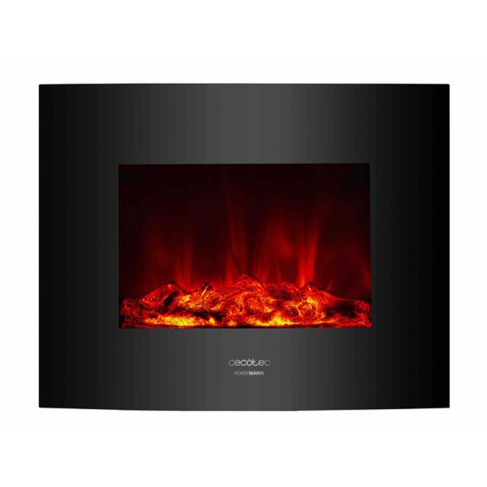 Chimenea Eléctrica Decorativa de Pared Cecotec Warm 2600 Curved Flames 1000 - 2000 W 1 Chimenea Eléctrica Decorativa de Pared Cecotec Warm 2600 Curved Flames 1000 - 2000 W 1
