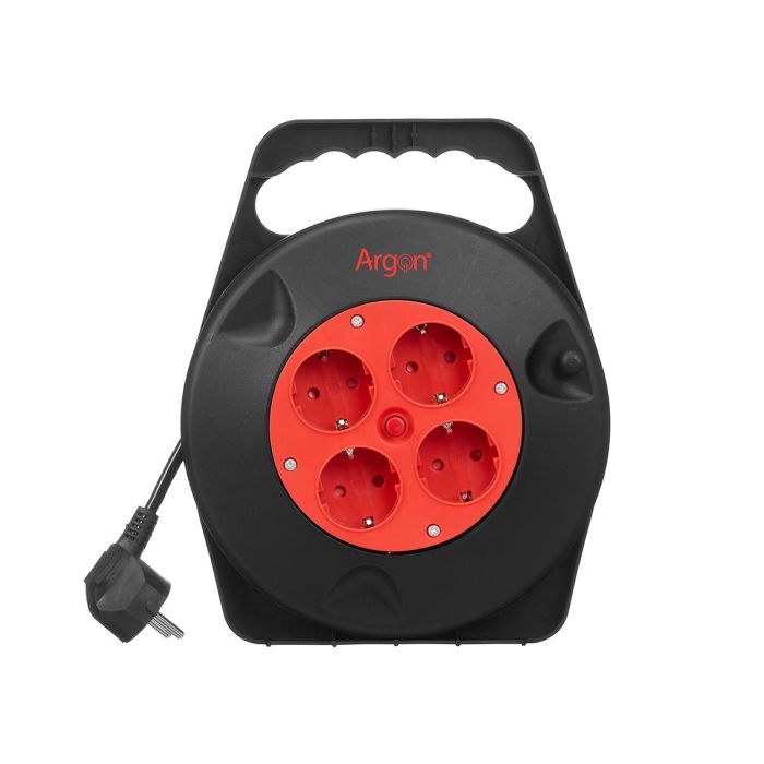 Cable Enrollable 5M Electrico 4 Enchufes 2300W Argon (Set de 6) 1