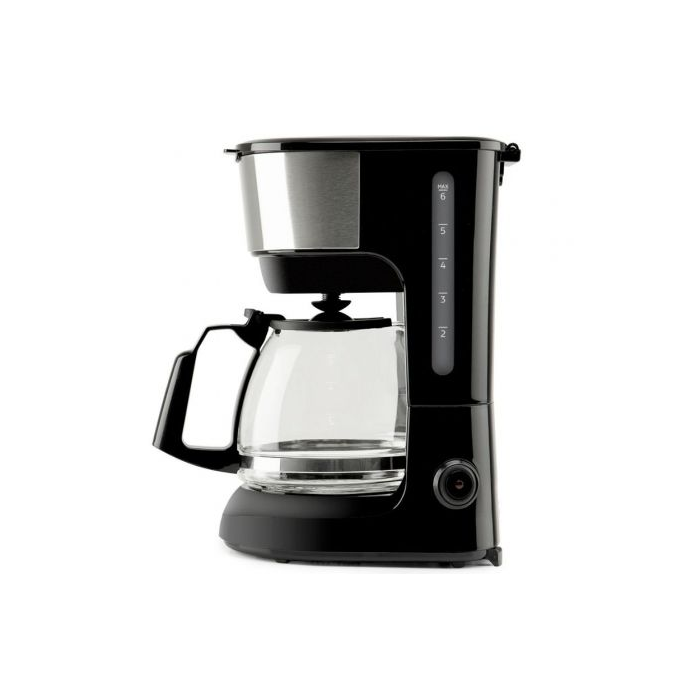 Cafetera de Goteo Orbegozo CG 4506/ 6 Tazas/ Negra y Plata 2