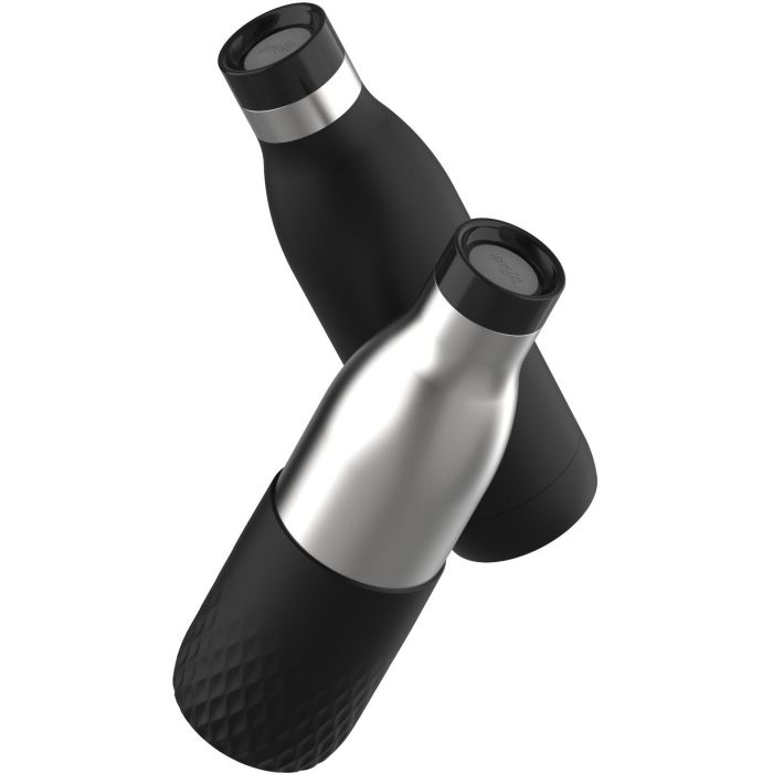 Emsa BLUDROP Sleeve Isoliertrinkflasche 0,7 Liter (schwarz, Edelstahl, Silikonmanschette) 8 Emsa BLUDROP Sleeve Isoliertrinkflasche 0,7 Liter (schwarz, Edelstahl, Silikonmanschette) 8