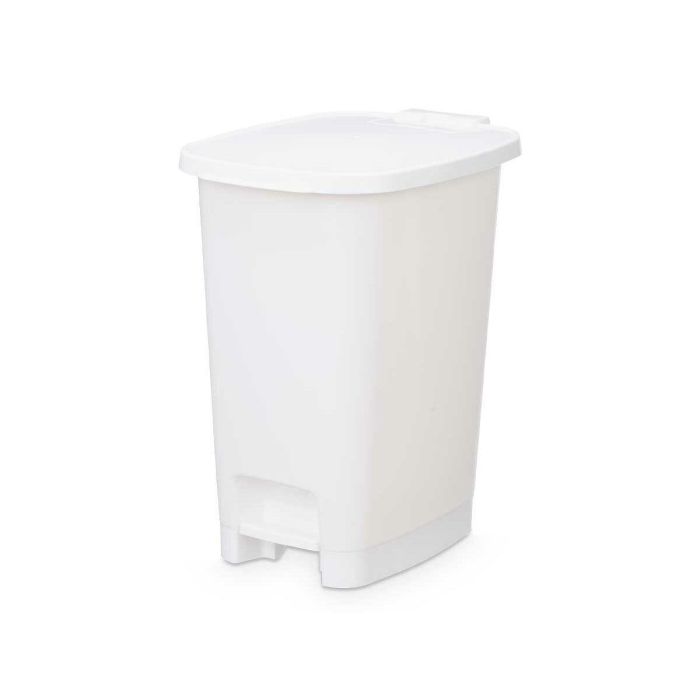 Papelera con Pedal ABK-142 2 Blanco Plástico 25 L (6 Unidades) 4