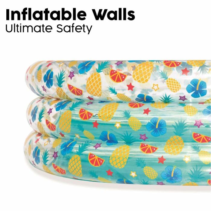 Bestway Piscina Hinchable 3 Aros Transparente Tropical 170x53 cm +6 Años Jardin 51048 4 Bestway Piscina Hinchable 3 Aros Transparente Tropical 170x53 cm +6 Años Jardin 51048 4