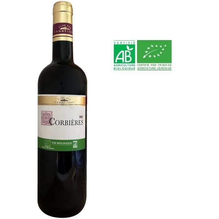 Club des Sommeliers 2020 Corbieres - Vino tinto Languedoc - Ecológico