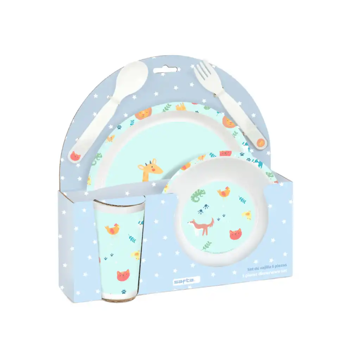 Safta Set de Platos Cubiertos y Vaso Preescolar 260x260x90 mm 0 Safta Set de Platos Cubiertos y Vaso Preescolar 260x260x90 mm 0