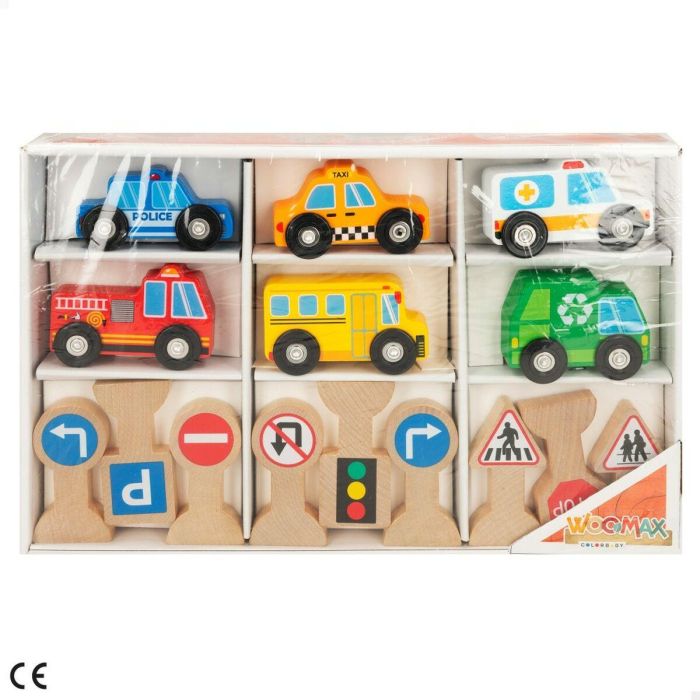 Playset de Vehículos Woomax 15 Piezas (6 Unidades) 2 Playset de Vehículos Woomax 15 Piezas (6 Unidades) 2
