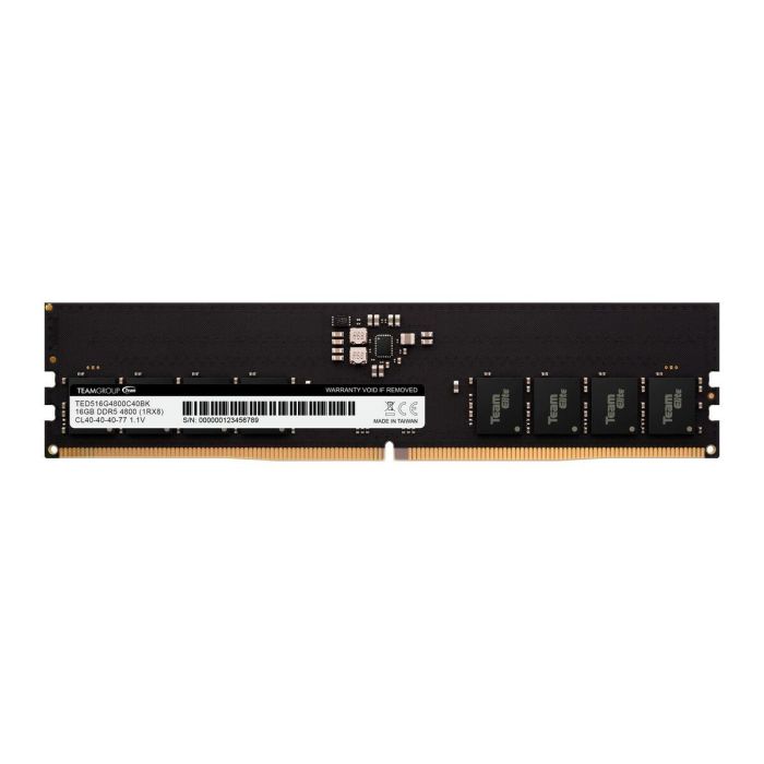 Team Group ELITE TED516G4800C4001 módulo de memoria 16 GB 1 x 16 GB DDR5 4800 MHz 5 Team Group ELITE TED516G4800C4001 módulo de memoria 16 GB 1 x 16 GB DDR5 4800 MHz 5