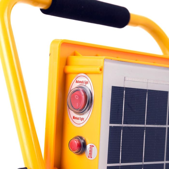 Proyector LED Solar 100W 6500K Panel: 6V/12W Batería: 3,2V/18000MaH Control Remoto [HO-SOLARFL-100W-05] 3