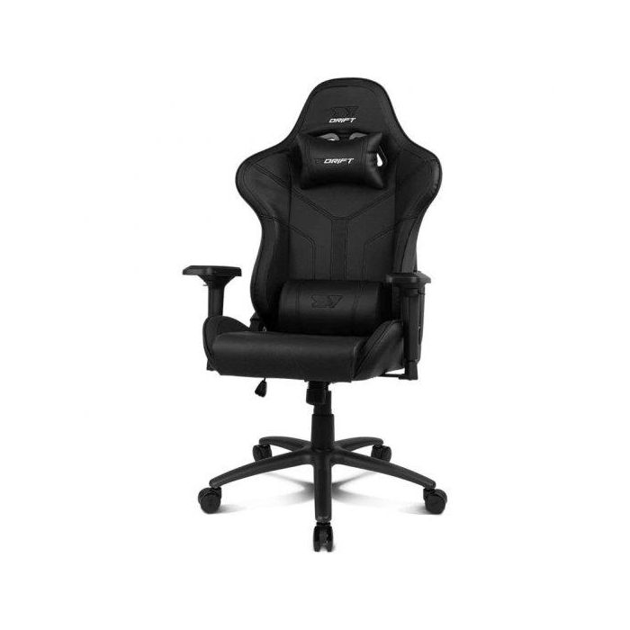 DRIFT DR350 Silla Gaming Ergonómica con Reposabrazos 4D Ajustables, Respaldo Reclinable 90-135°, Soporte Lumbar & Cervical, Negro 1