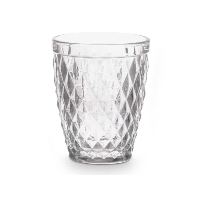 Vaso Diamante Transparente 250 Ml Vivalto 8x10x8cm (24 Unidades) 1 Vaso Diamante Transparente 250 Ml Vivalto 8x10x8cm (24 Unidades) 1