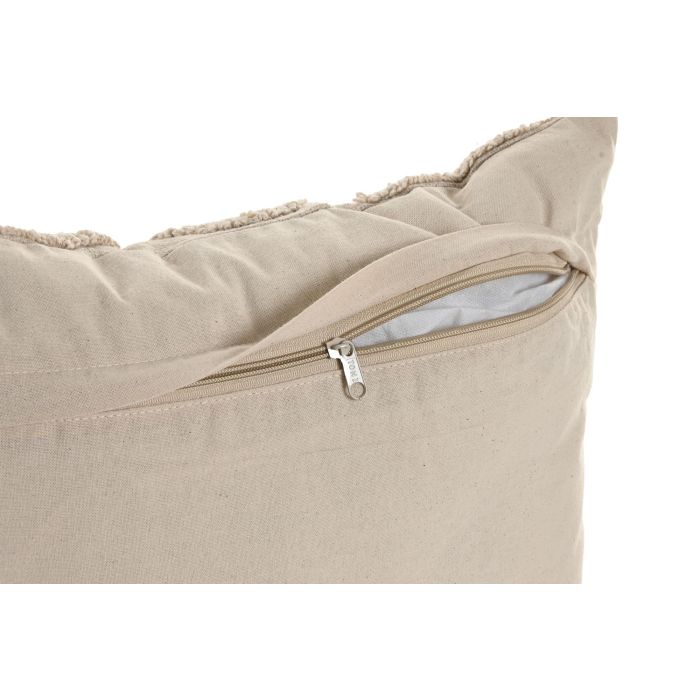 Cojin Boho DKD Home Decor Crudo 45 x 45 cm (2 Unidades) 3