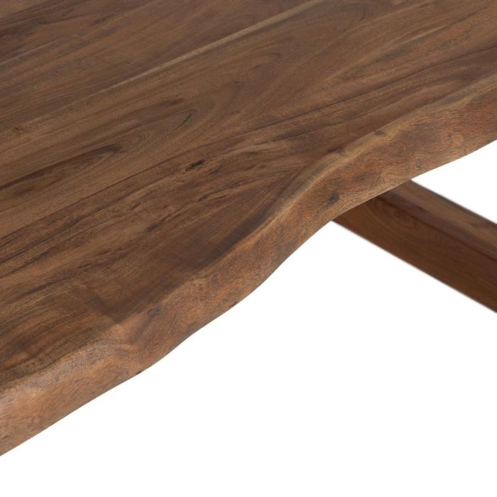Mesa Comedor Marrón Madera de Acacia 240 X 100 X 76 cm