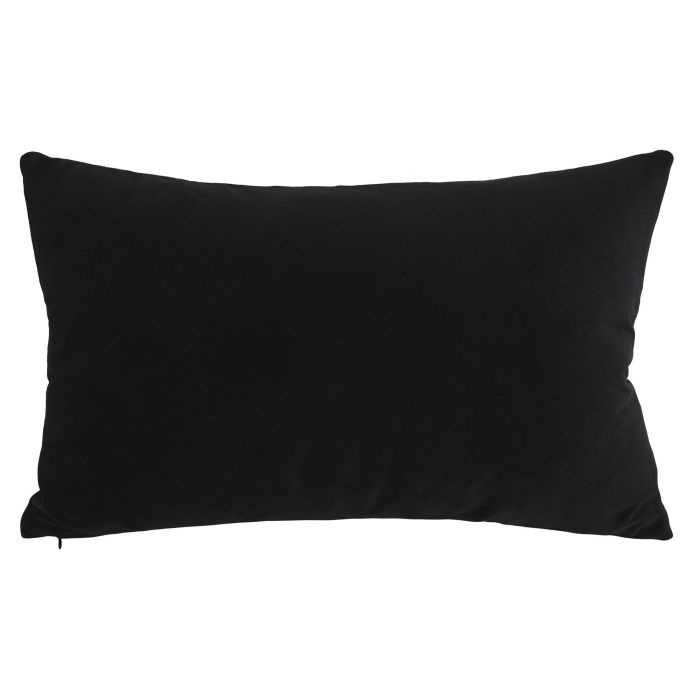 DKD Home Decor Cojin PU Negro Dorado 50 x 30 x 10 cm 3