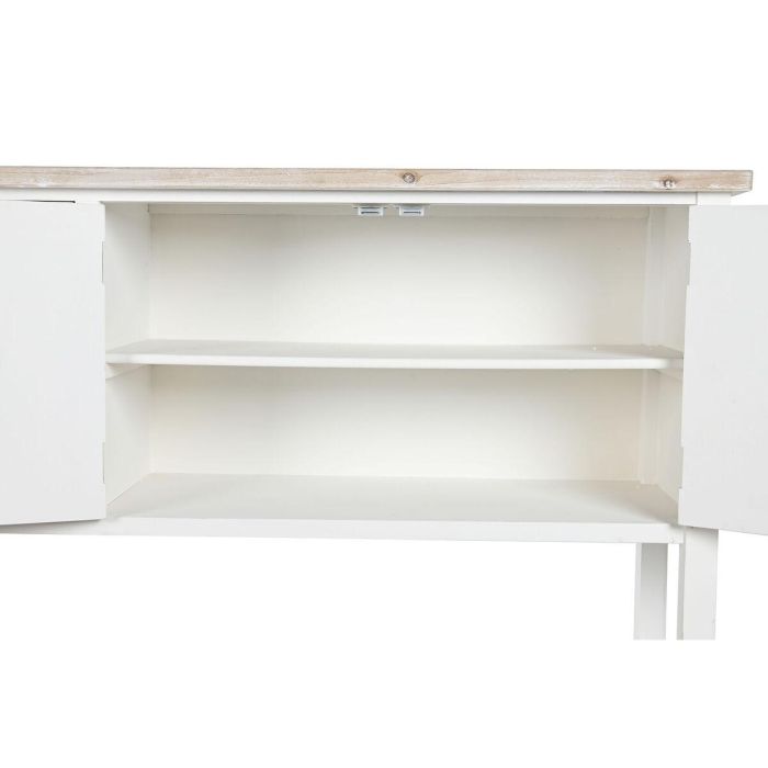 Buffet Tradicional DKD Home Decor Blanco Natural 40 x 86 x 160 cm 2