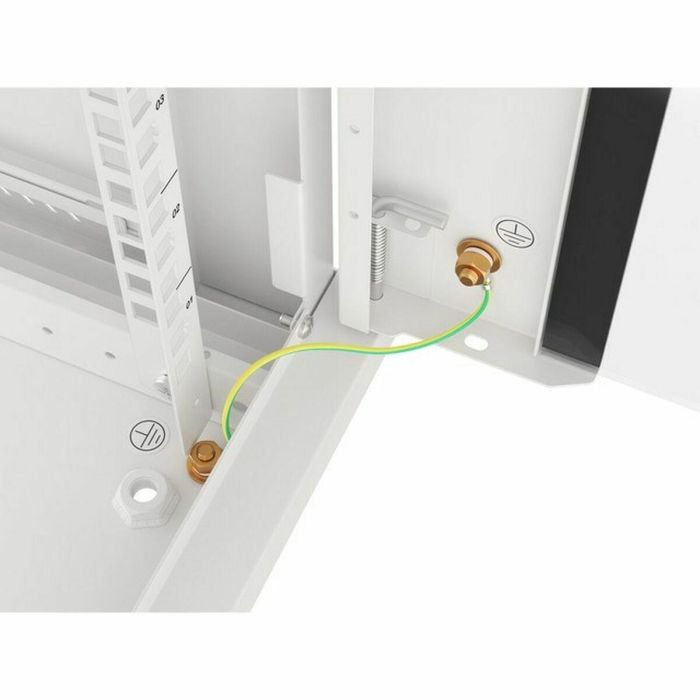 Lanberg WF01-6418-10S Armario Rack de Pared 18U, Color Gris, 60 kg de Capacidad Máxima 15 Lanberg WF01-6418-10S Armario Rack de Pared 18U, Color Gris, 60 kg de Capacidad Máxima 15
