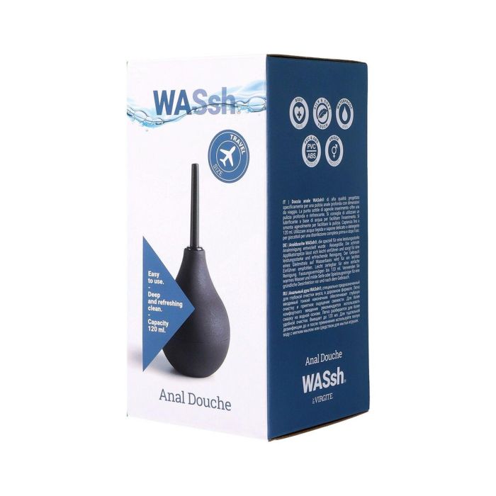 Lavativa Con Tapón Anal Expandible Virgite Negro 120 ml 4 Lavativa Con Tapón Anal Expandible Virgite Negro 120 ml 4