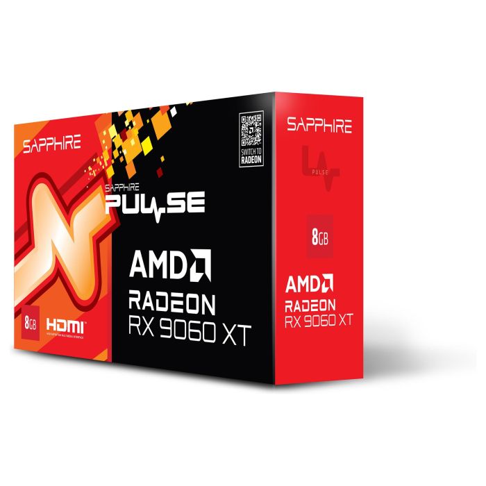 Sapphire RX 9060 XT 8GB GDDR6 Radeon Pulse Gaming OC Tarjeta Gráfica 7