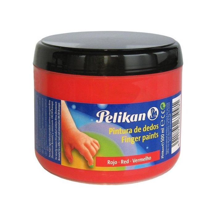 Pintura De Dedos Pelikan 500 Ml (Bote) Nº58 Bermellon