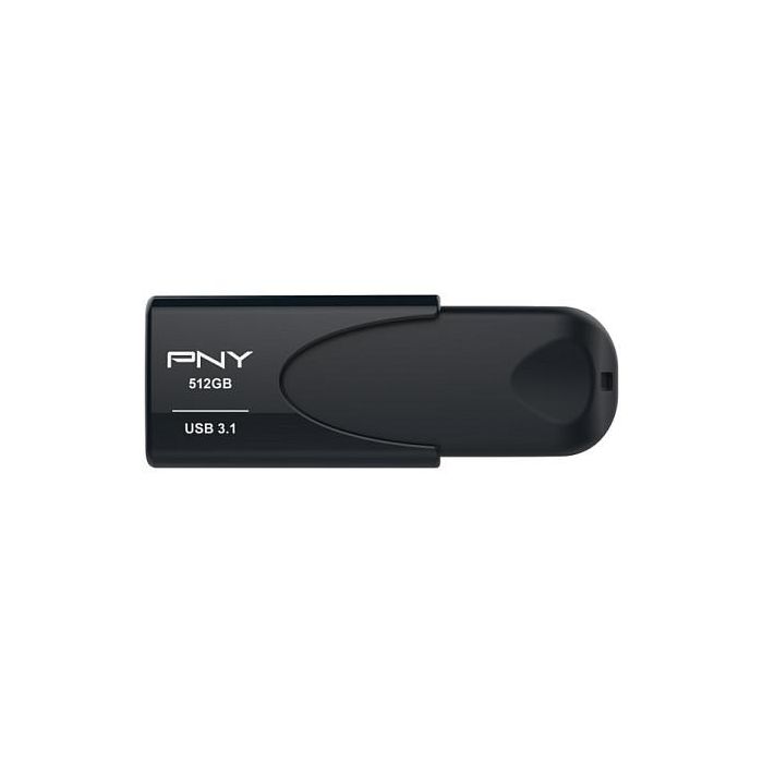 PNY Attache 4 USB 3.2 512GB Stick Negro 1 PNY Attache 4 USB 3.2 512GB Stick Negro 1